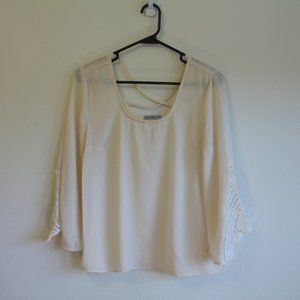 Charlotte Russe Blush Chiffon blouse